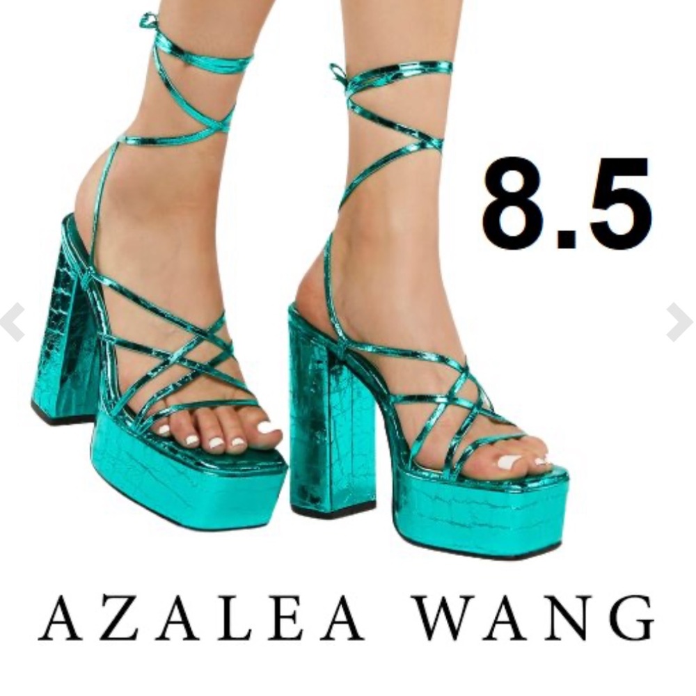 NIB Azalea Wang Push Your Limit Chunky Platform Sandals